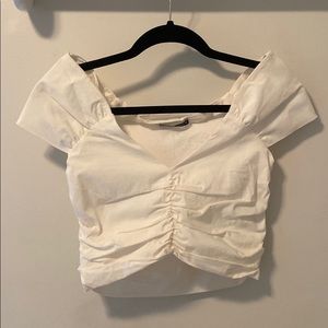 Zara white top